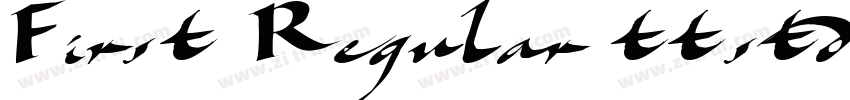 First Regular ttstd字体转换